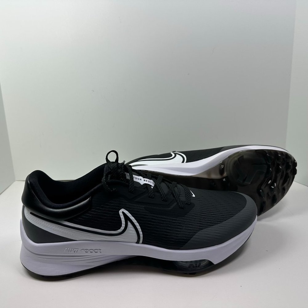 Nike Air Zoom Infinity Tour Next React Golf Shoes NEW Swoosh Black NICE